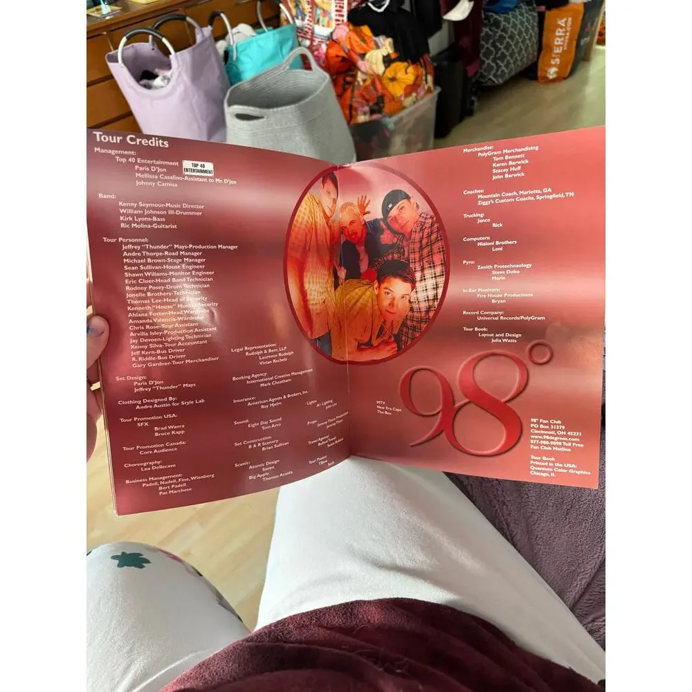 98° Degrees Heat It Up‎ Concert Tour Program 1999 Pop R&B